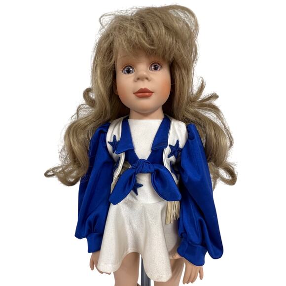 Haley Alexis Jones Dallas Cowboys Cheerleader Doll 18.5” Blonde Outfit Boots - Picture 2 of 9